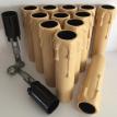 E14 SES Adjustable 80 to 100mm x 23mm Lampholders, with Candle Drip Covers